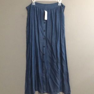 NWT Christopher & Banks Denim maxi size Large